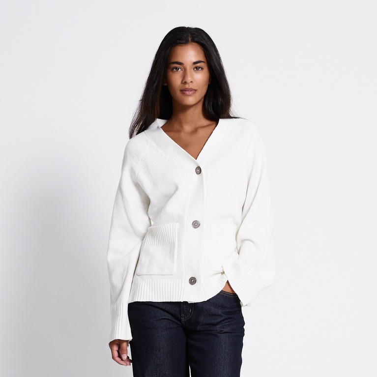 Fitted cardigan "Sabrina" Off white